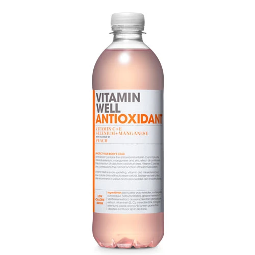 Vitamin Well Water Antioxidant Drink 500ml - Peach Flavor 1