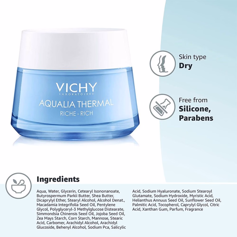 Vichy Aqualia Thermale Rich Cream 50 ml 2