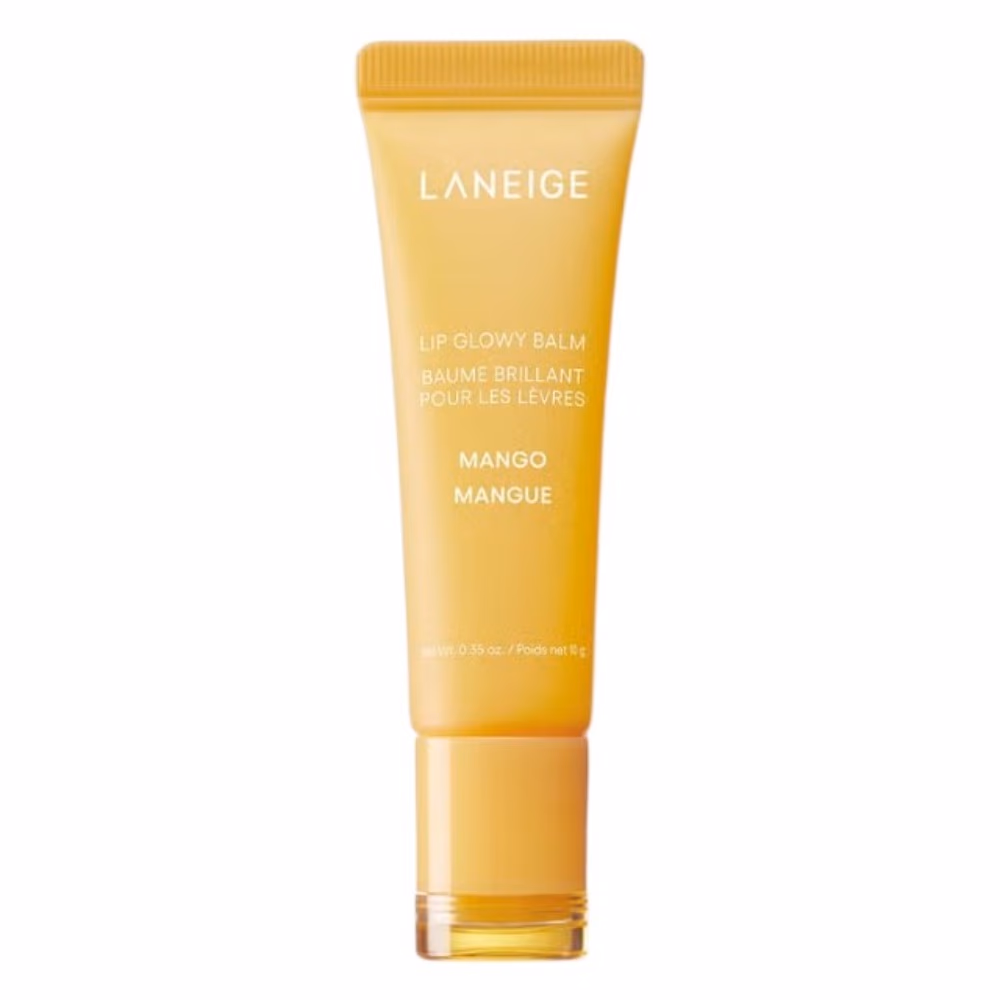 Laneige Lip Glowy Balm Mango Hydrating Lip Balm with Shea Butter, Murumuru Seed Butter and Berry Fruit Complex 10g
