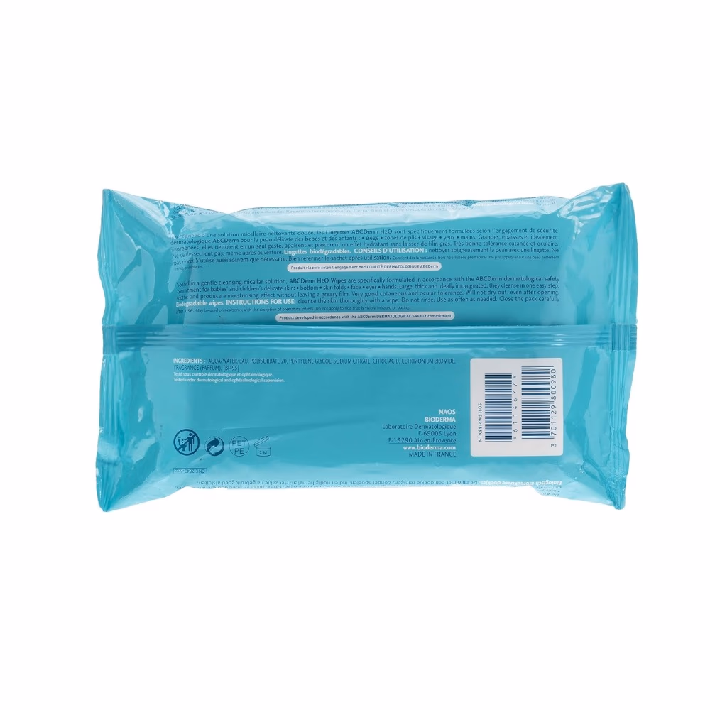Bioderma ABCDerm Lingettes Wipes 2