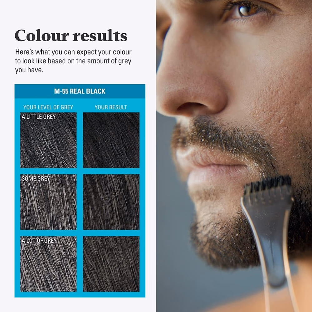 Just For Men Mustache and Beard M55 Real Black 5