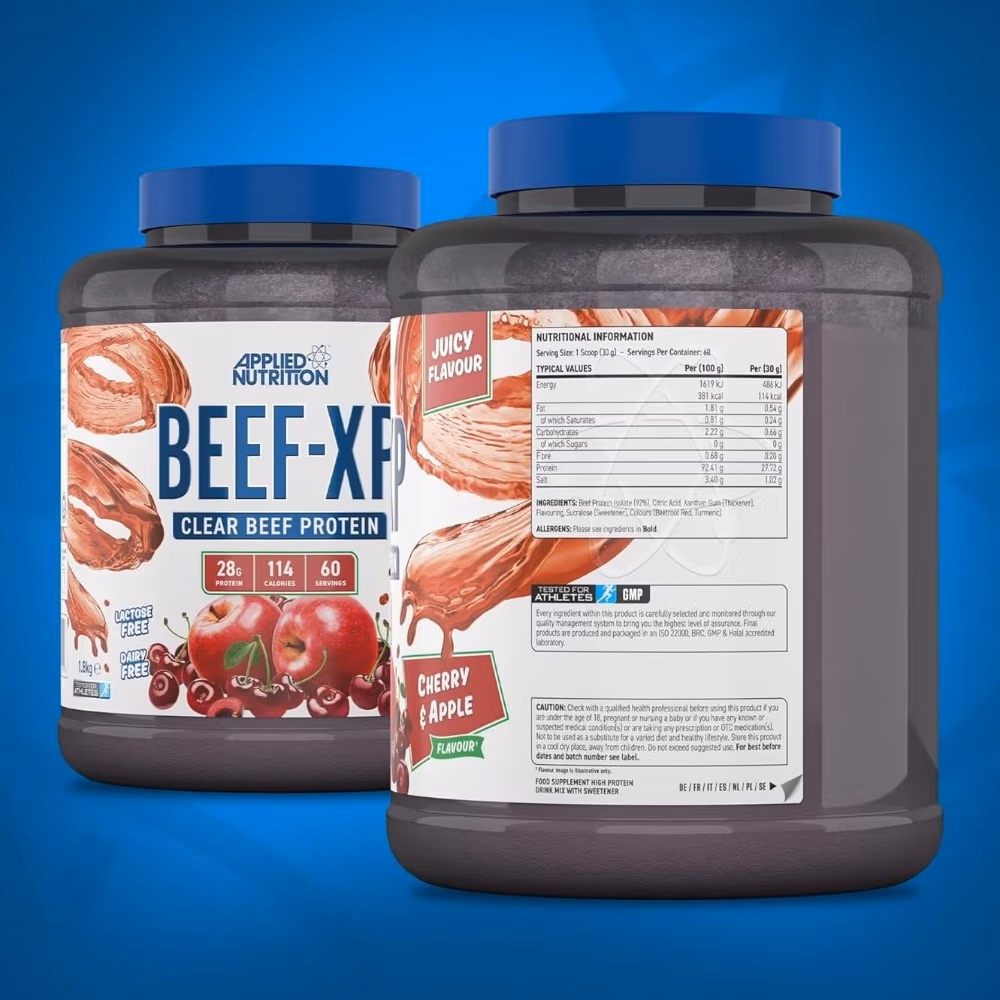 Applied Nutrition BEEF-XP Beef Protein – Cherry Apple Flavored 1.8 kg 5