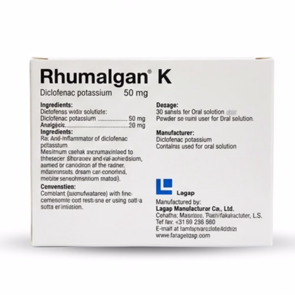 Rhumalgan K 50mg Sachets 30s 4