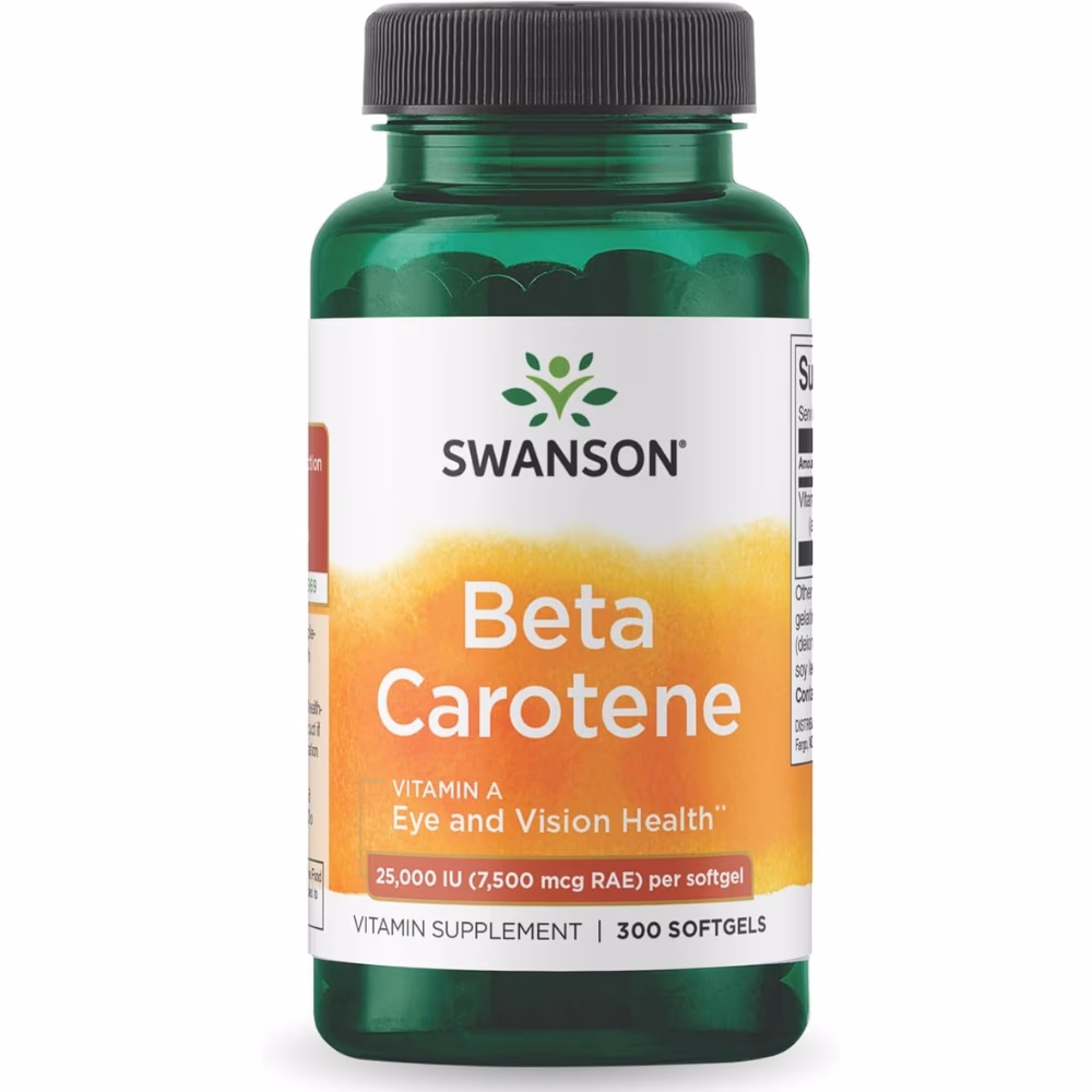 Swanson Beta Carotene 25000IU 100 Softgels