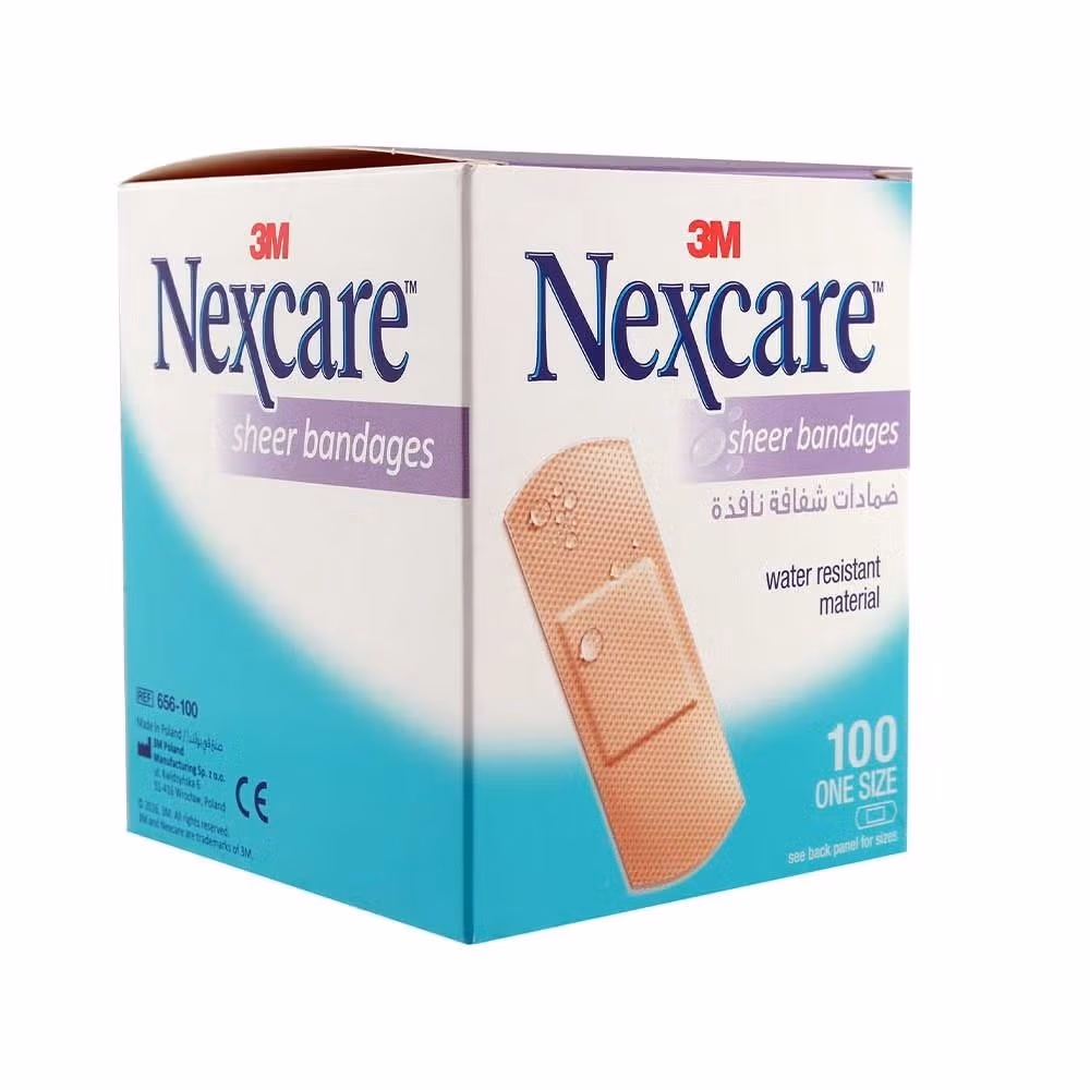 3M Nexcare Sheer Bandages - One Size - 100 Bandages 2