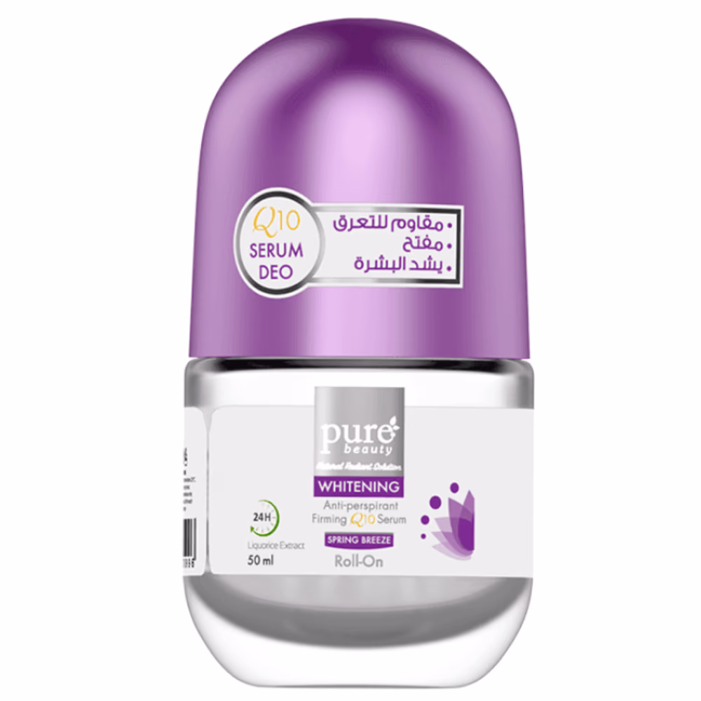 Pure Beauty Anti-Perspirant Firming Q10 Serum Spring Breeze Whitening Roll-On 50ml 1