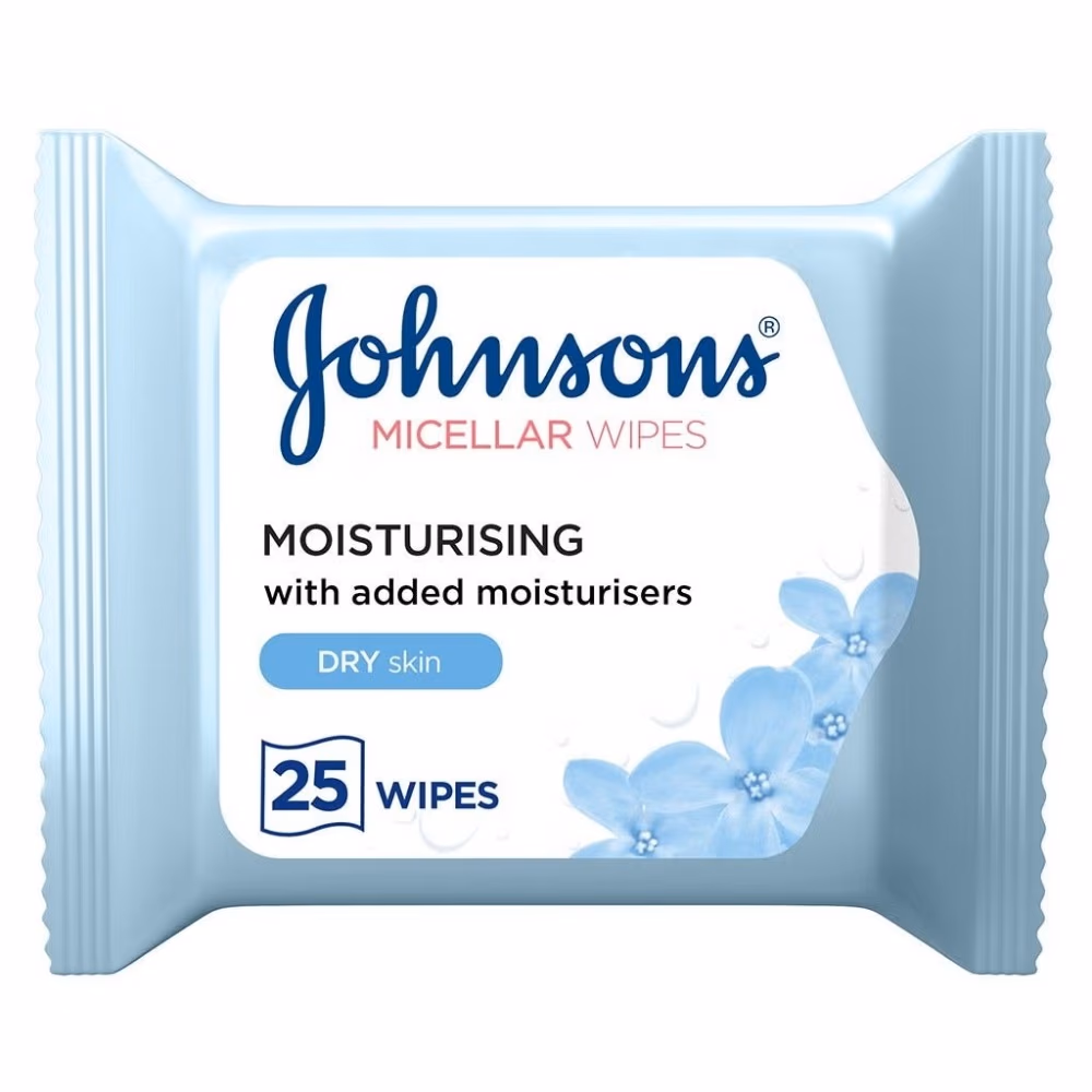 Johnsons Micellar Cleansing Wipes For Dry Skin 25s