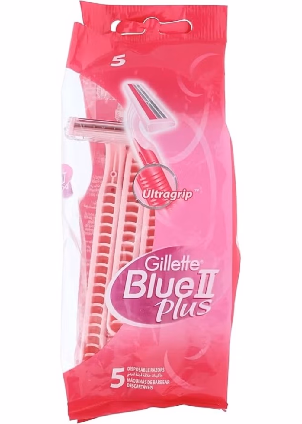 Gillette Blue II Plus Disposable Razor for Women - 5 Pieces