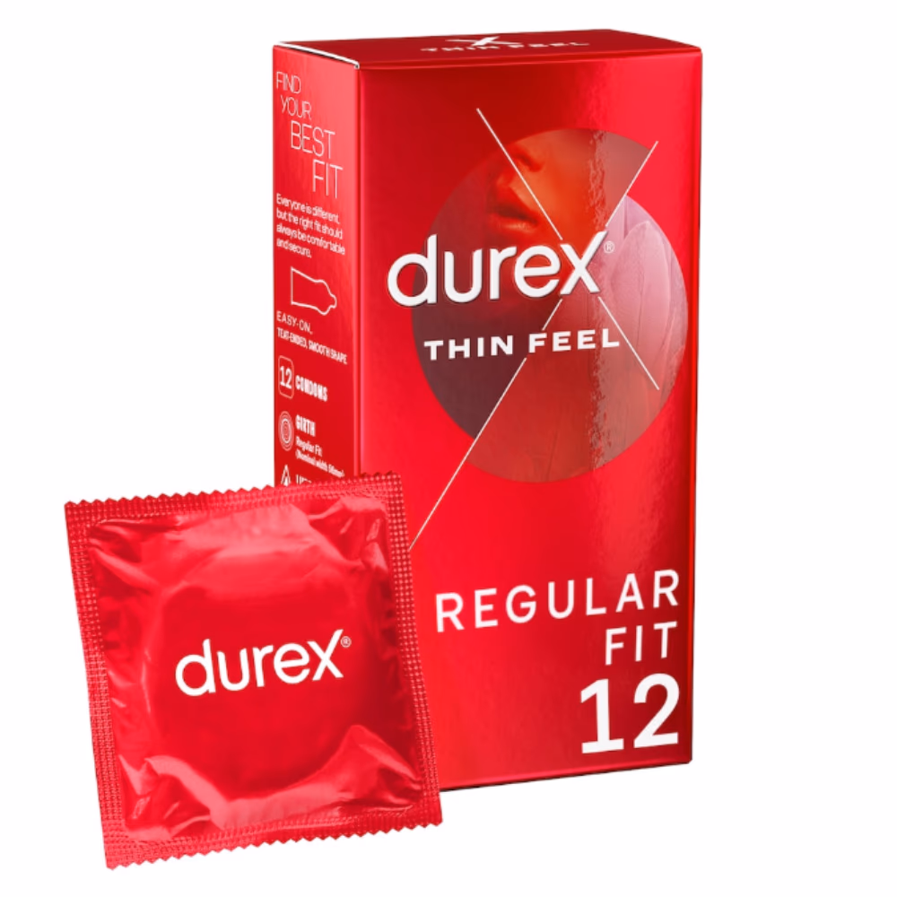 Durex Thin Feel Condom Regular Fit 12s