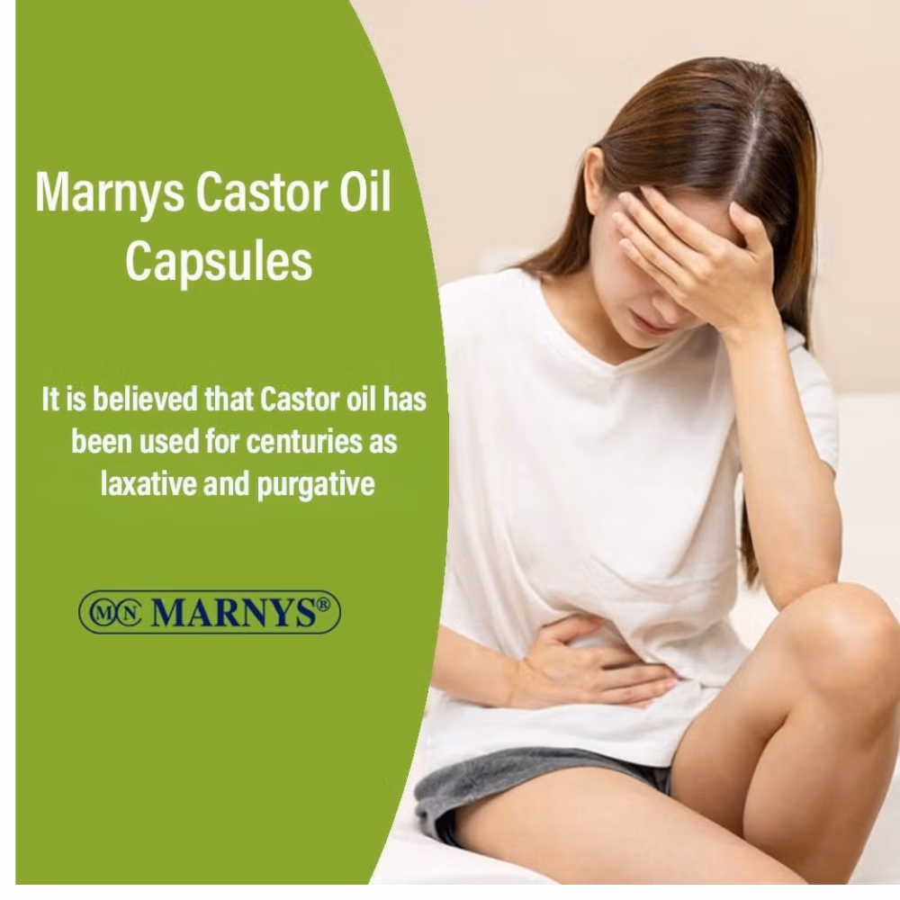 Marnys Castor Oil - 60 Capsules 2