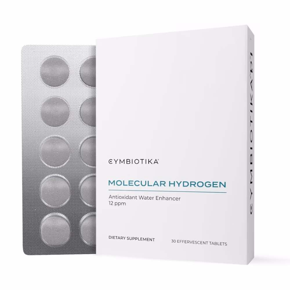 Cymbiotika Molecular Hydrogen – Antioxidant Water Enhancer 12ppm | 30 Effervescent Tablets 1