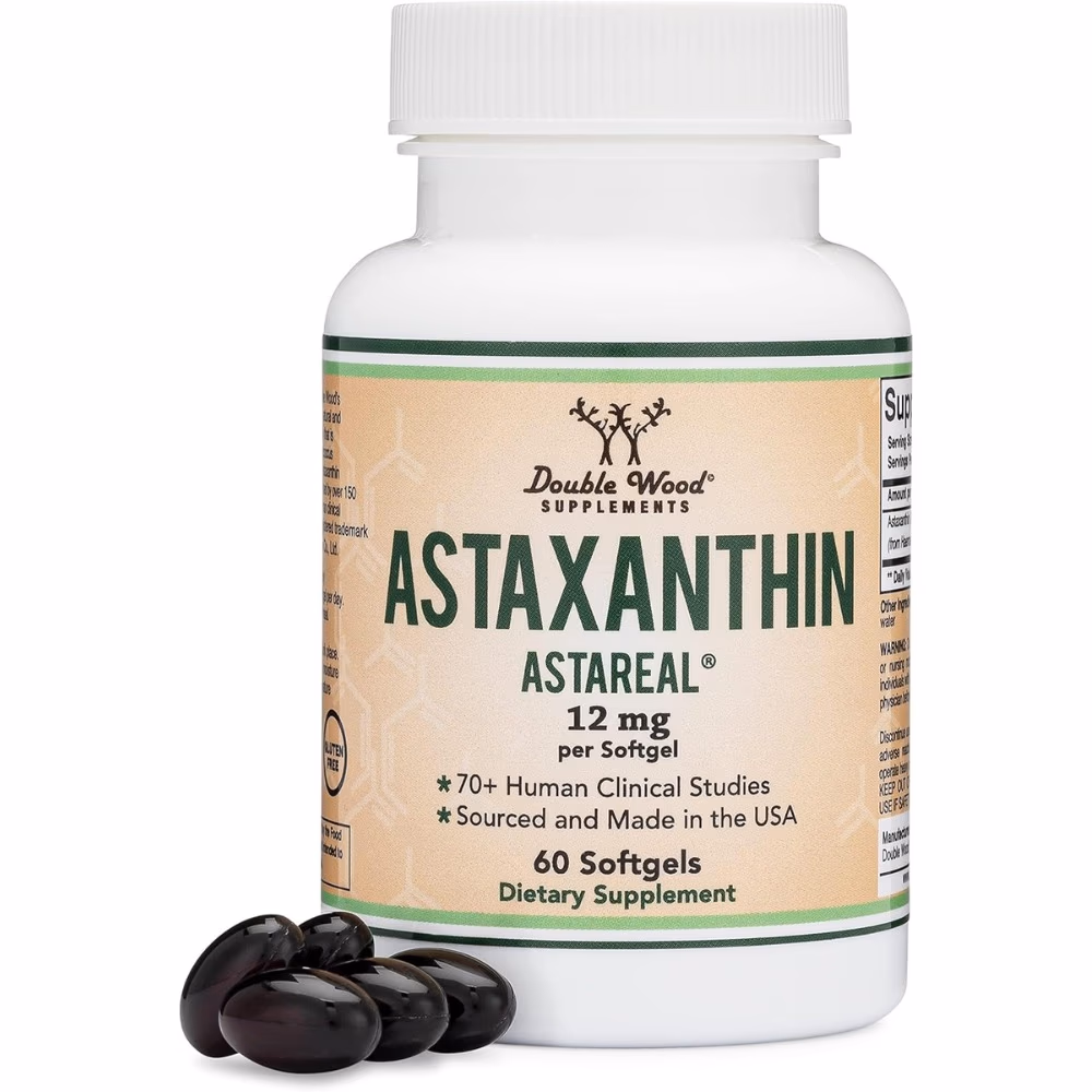 Double Wood Astaxanthin 12 mg- 60 Softgels