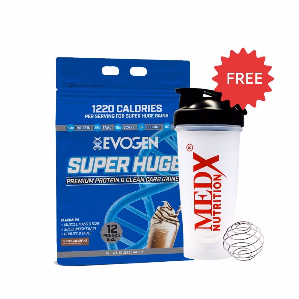 Evogen Super Huge Mass Gainer Chocolate Shake 12lb