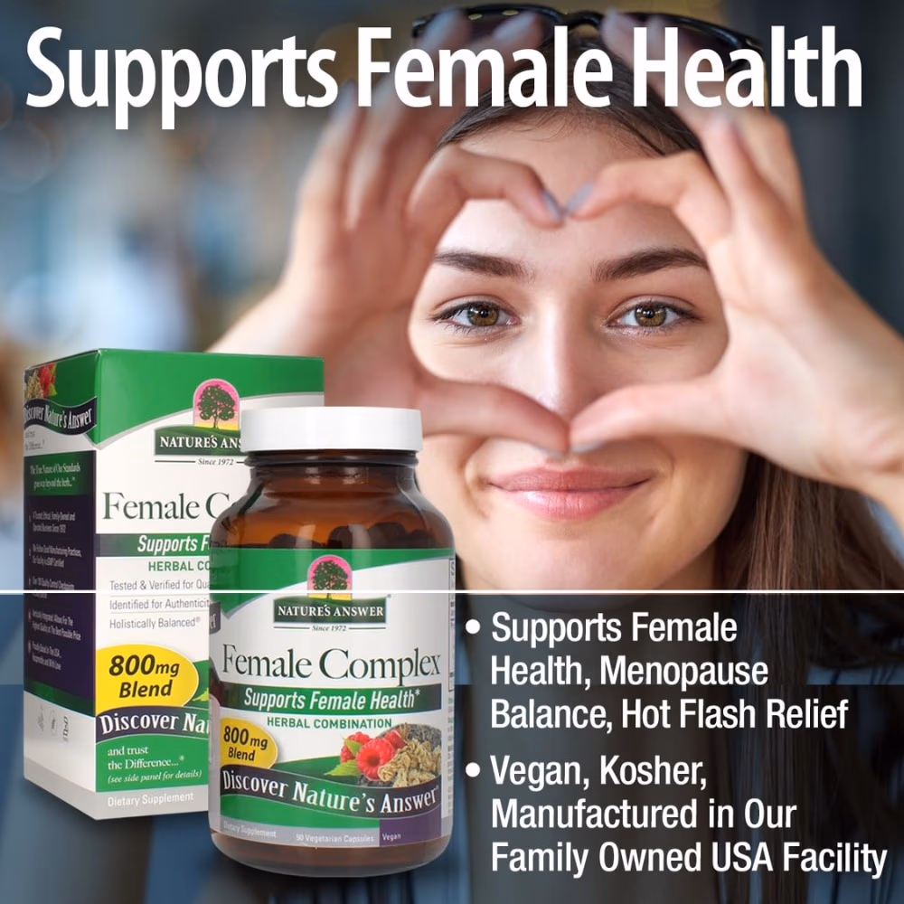Natures Answer Female Complex 800mg-90 Capsules 3