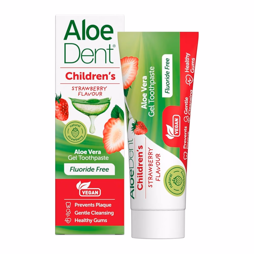 AloeDent Childrens Fluoride-Free Toothpaste 50ml 1