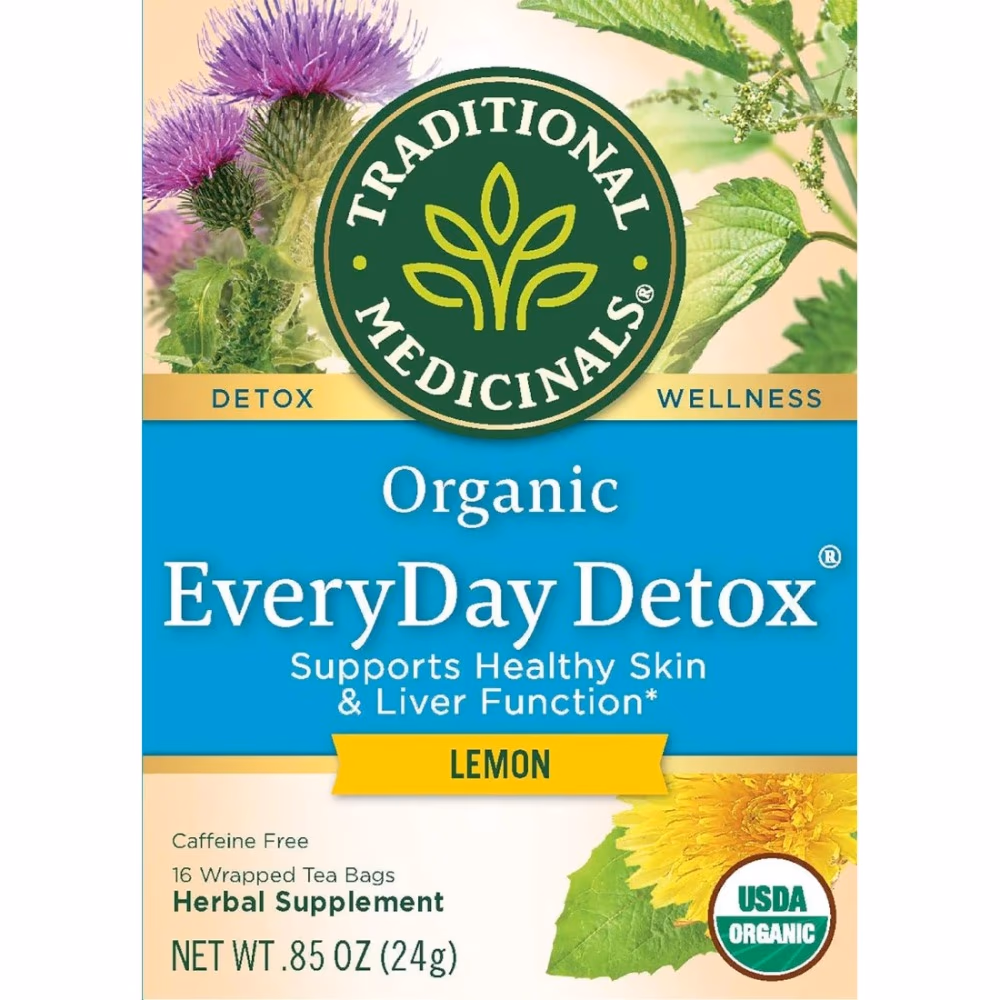 Traditional Organic Detox Lemon Herbal 16 Tea Bags  1
