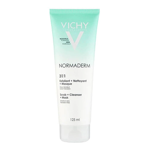 Vichy Normaderm 3 in 1 Scrub and Cleanser Mask 125 ml 1