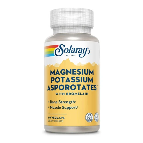 Solaray Magnesium Potassium Asporotates-60 Capsules