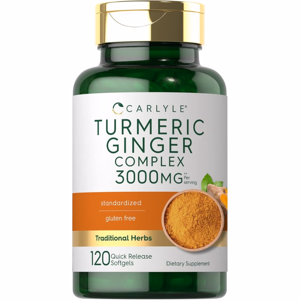 Carlyle Turmeric Ginger Complex 3000mg 120 Softgels  1