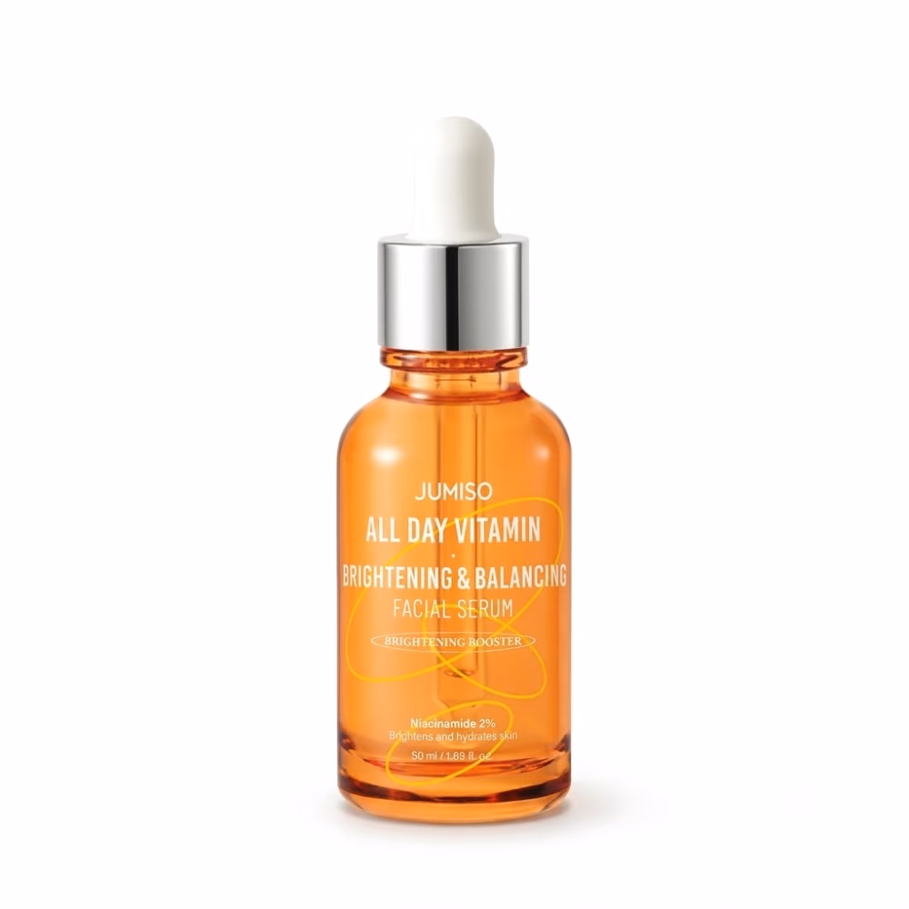 Jumiso All Day Vitamin Brightening & Balancing Facial Serum, 50ml – Niacinamide 2% Skin Brightening and Hydration Booster