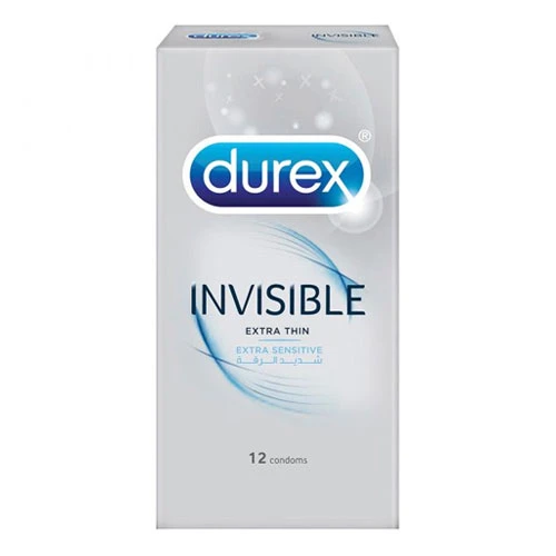Durex Invisible Extra Thin Condoms - Pack of 12 1