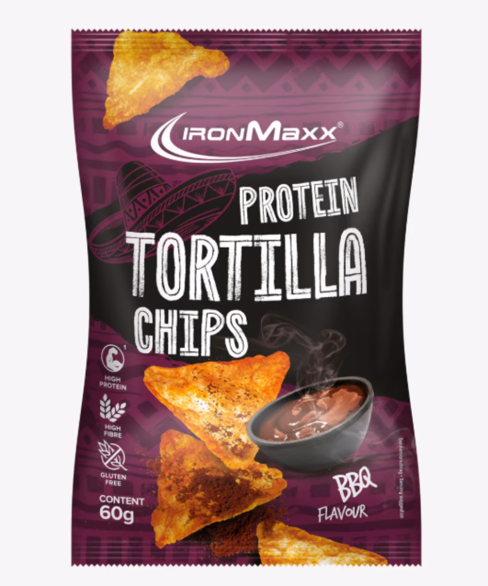 IronMaxx Protein Tortilla Chips – BBQ (60g) 1