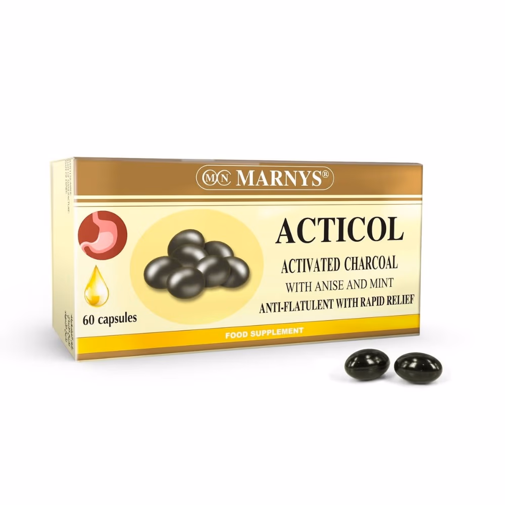 MARNYS Acticol Activated Charcoal Capsules 60s