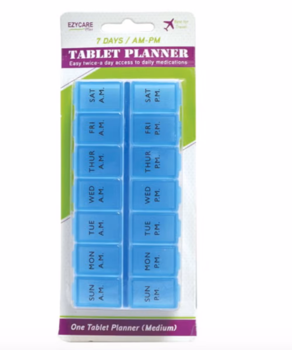 EzyCare 7 Days AM/PM Tablet Planner (Medium - 17375)