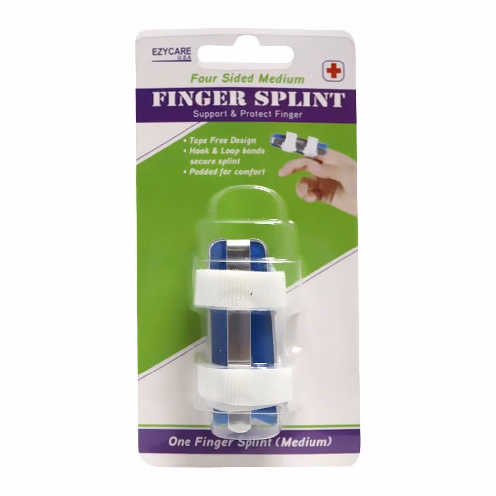 EzyCare 4-Sided Finger Splint – Medium
