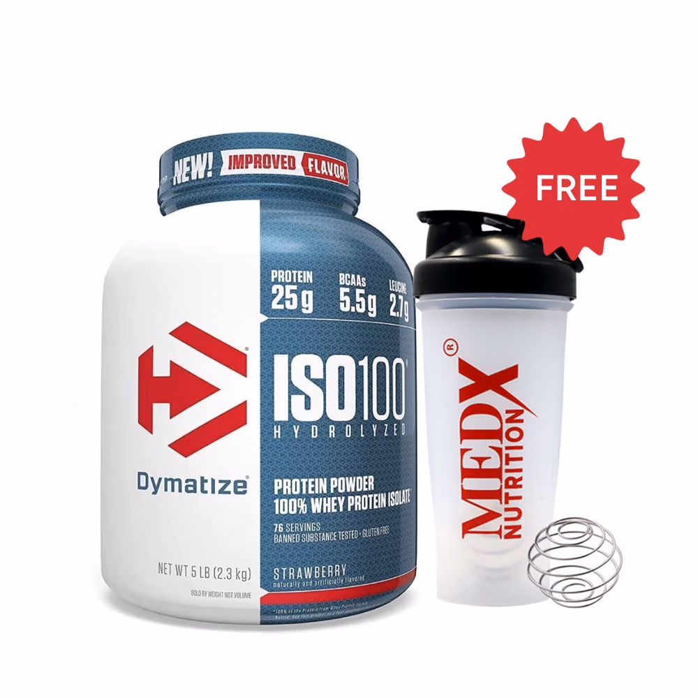 Dymatize ISO 100 Whey Zero Carb Strawberry 5lb 1