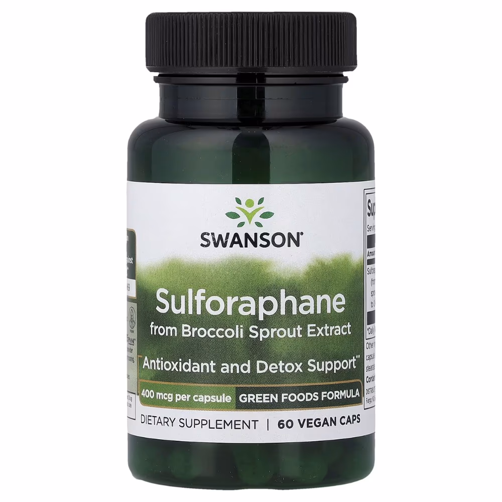 Swanson Sulforaphane 400mcg-60 Capsules  1