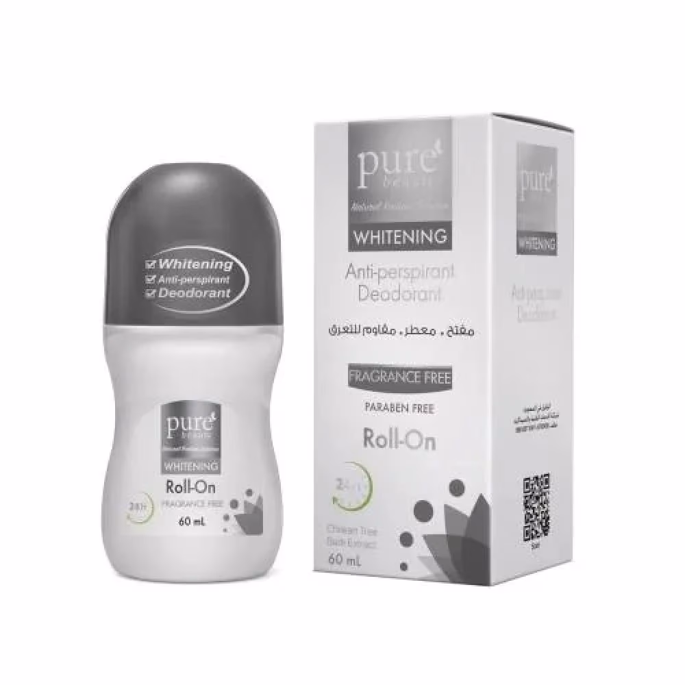 Pure Beauty Anti-Perspirant Fragrance Free Whitening Roll-On 60ml 4