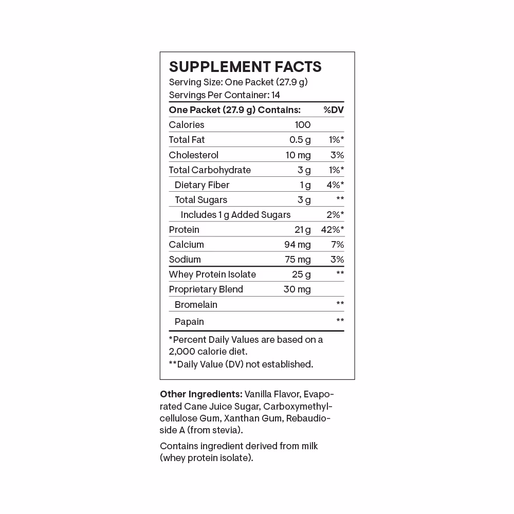 Thorne Whey Protein Isolate 14 Sachets x 28gm – Chocolate | Travel Packs, 21g Protein, Low Sugar, NSF Certified 4