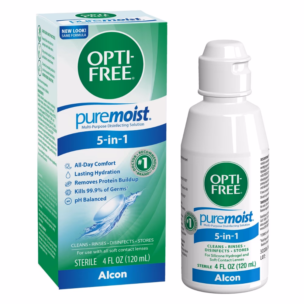 Opti-Free PureMoist Multipurpose Solution 120ML