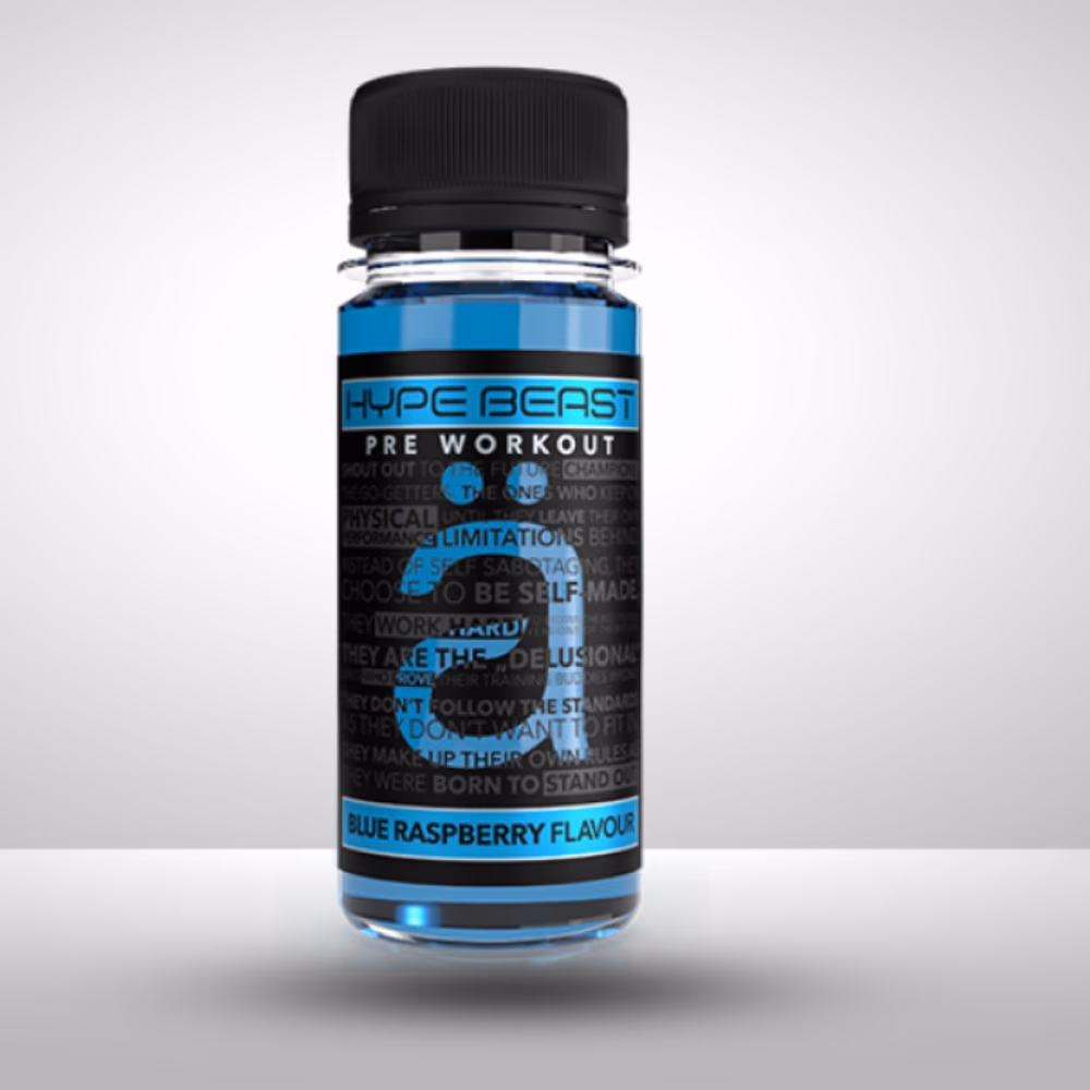 Nano Hype Beast Pre Workout Shot Blue Raspberry 60ml 1