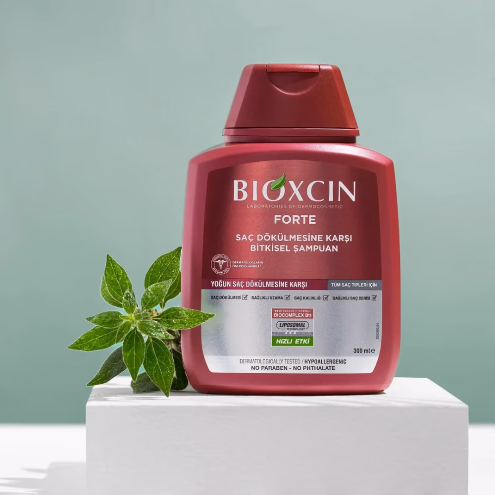 Bioxcin Forte Herbal Shampoo for Intensive Hair Loss with Patented BioComplex B11, Procyanidin and Honey for All Hair Types 300ml 3