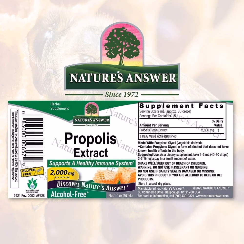 Natures Answer Propolis 2000mg Drops 30ml 4