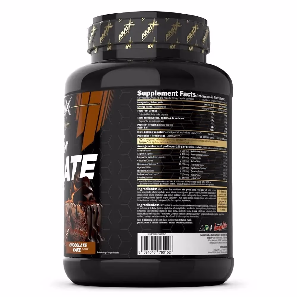 Amix Black CFM Isolate Chocolate Cake 2000g 2