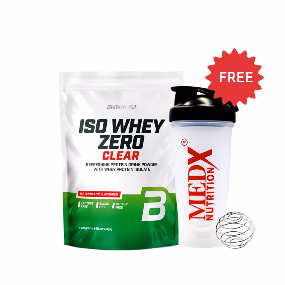 BioTechUSA Iso Whey Zero Clear Watermelon 1000g – Refreshing Lactose-Free Whey Isolate