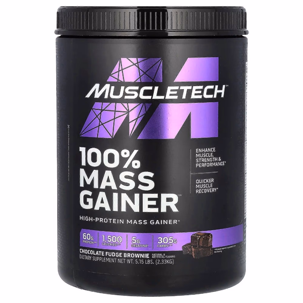 MuscleTech 100% Mass Gainer Chocolate Fudge 2.33kg