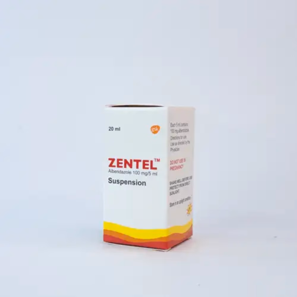 Zentel 100mg/5ml Suspension 20ml 2