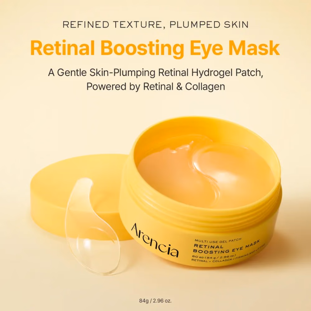 Arencia Retinal Boosting Eye Mask Multi Use Gel Patches with Retinal & Collagen 60 Patches 84g 2