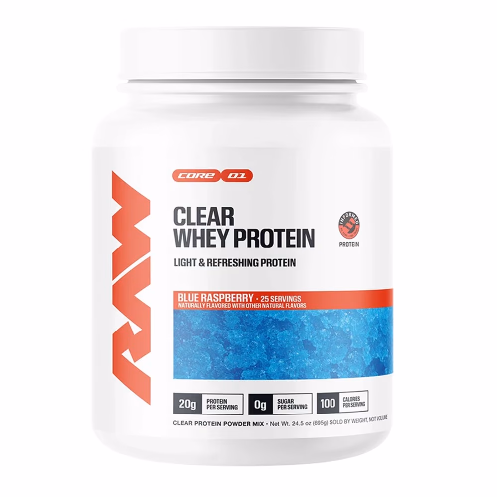 Raw Nutrition Clear Whey Protein 695gm – Blue Raspberry | Light and Refreshing Whey Isolate | 25 Servings