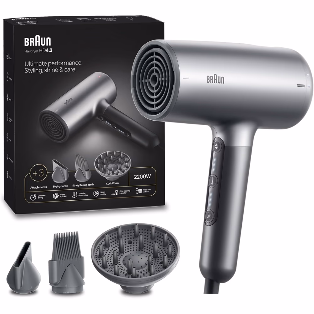 Braun Dryer HD4.3 Electro Grey BRHD435 1