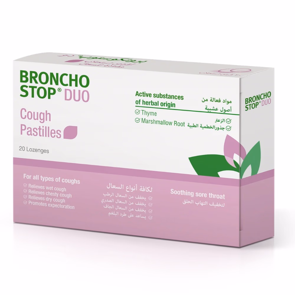 Bronchostop Duo Cough Pastilles- 20 Counts