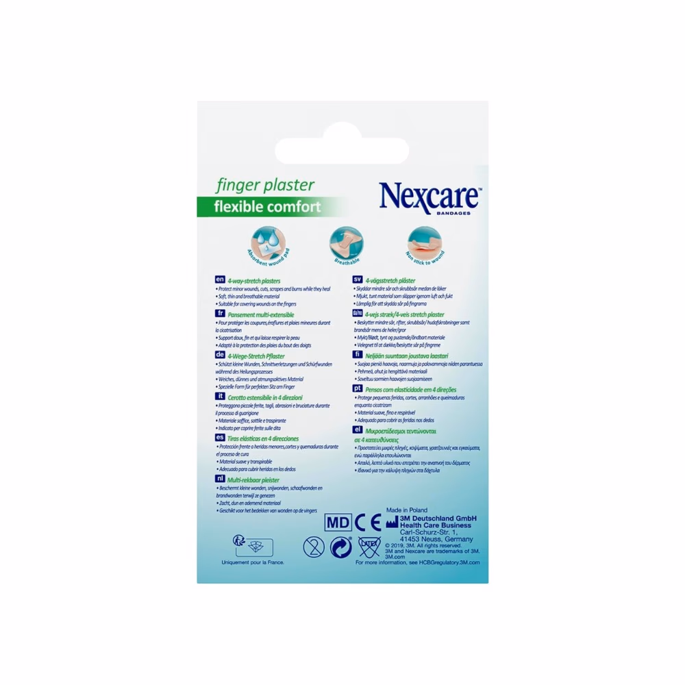 3M Nexcare Finger Plasters - One Size - 10 Plasters 2