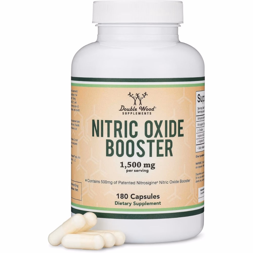 Double Wood Nitric Oxide Booster 1500mg 180 Capsules 1