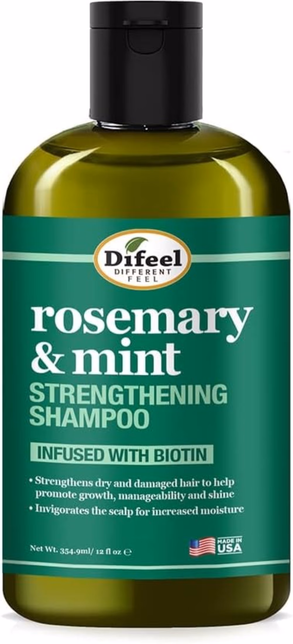 Difeel Rosemary & Mint Hair Strengthening Shampoo 12oz