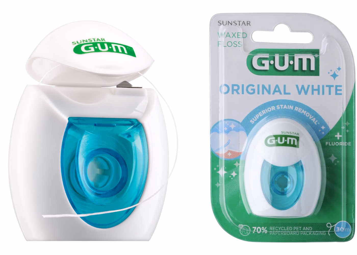 GUM Original White Floss Waxed (2040) 30m 5
