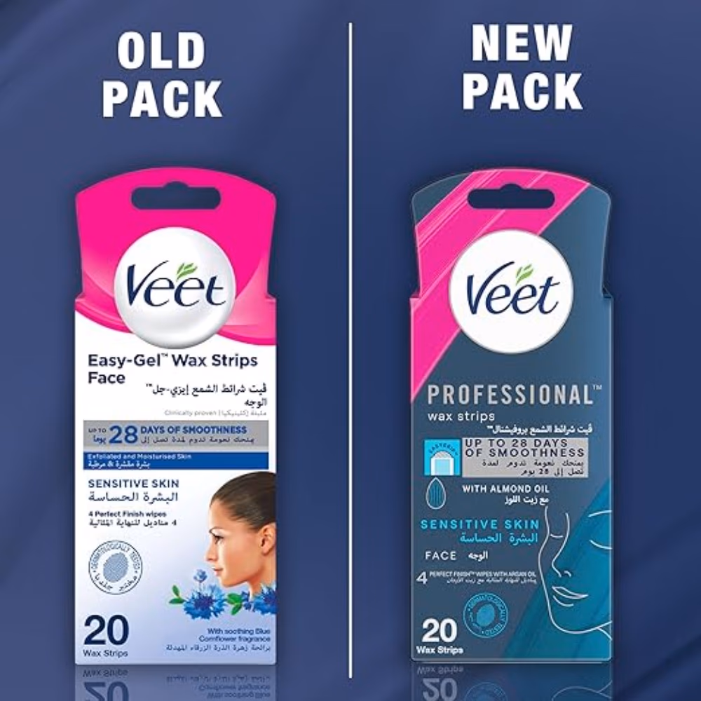 Veet Hair Removal Easy Gel Wax Strips(20 Wax Strips) 5